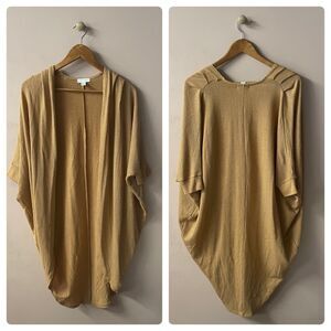 14th & Union Tan Open Front LightWeight  Cardigan Size XS EUC